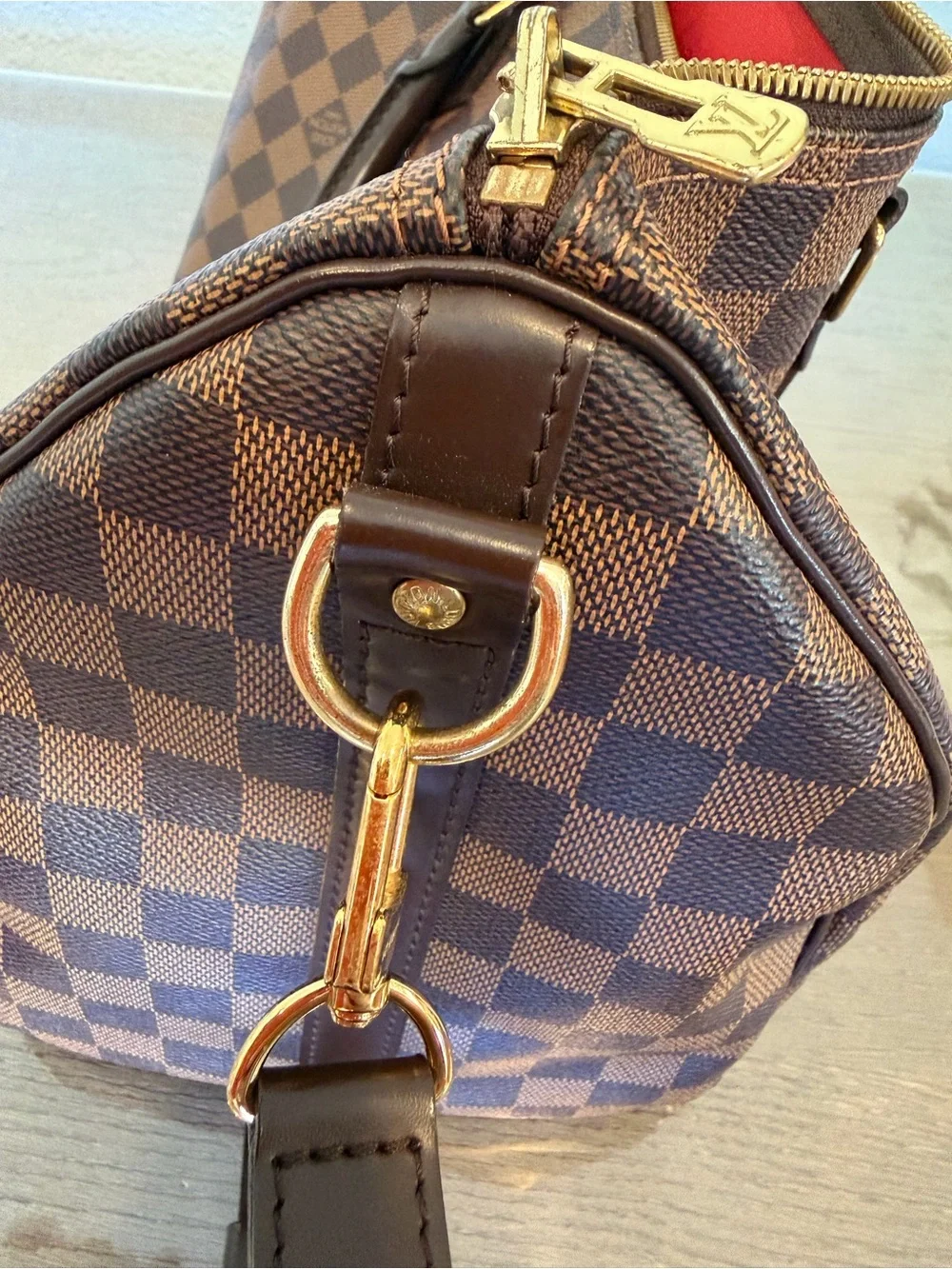 Louis Vuitton speedy 35 bandouliere Brown Damier Ebene - Picture 9 of 11